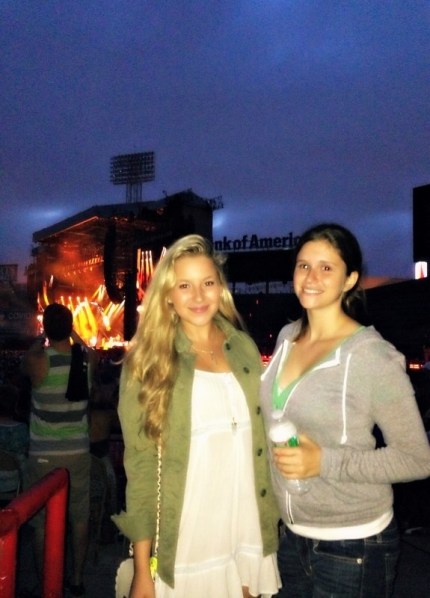 Lizzie and I in music heaven