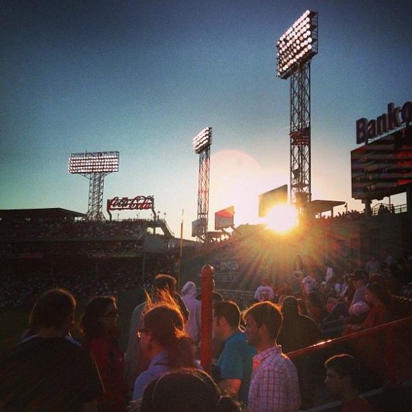 Red Sox games... I caught a ball on my birthday!