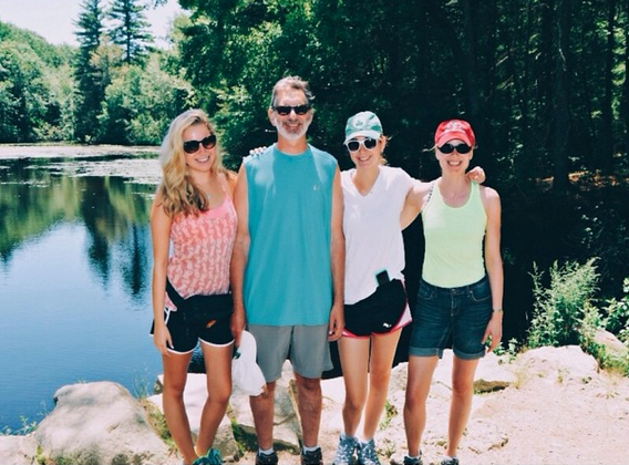 The best thing after a long winter was lots of time outside with my family.