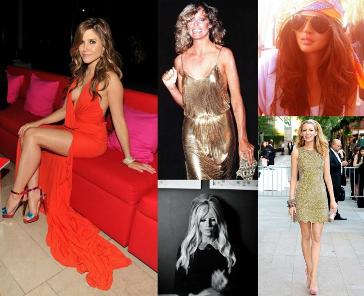 disco-boho chic: then and now (photos: Pinterest) 