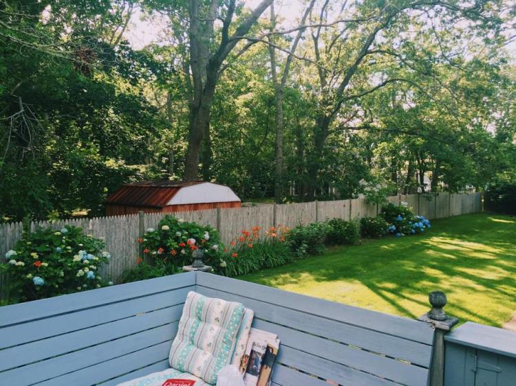 Saturday afternoon in my favorite spot. I love reading with a view!