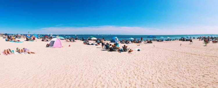 Usually my family has this entire beach basically to ourselves!