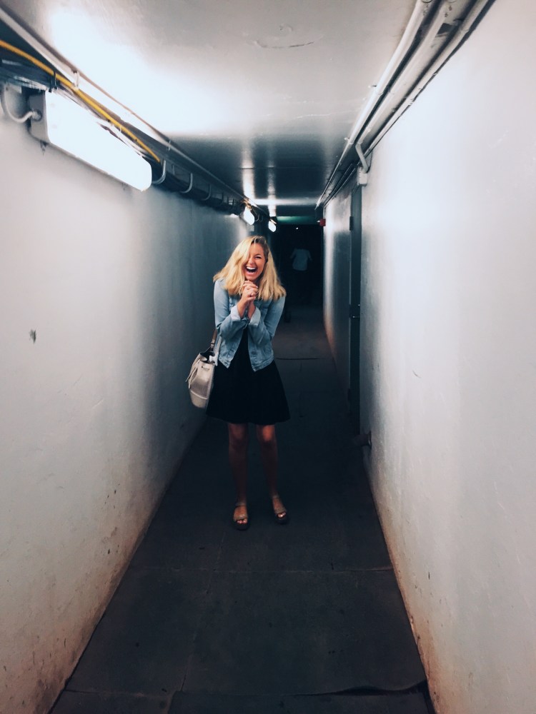 totally geeking out walking in the team tunnel